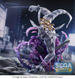 EIGHT-HANDLED SWORD DIVERGENT SILA DIVINE GENERAL MAHORAGA JUJUTSU KAISEN FIGURIZMA. El general divino Mahoraga es el shikigami más poderoso de la técnica de las diez sombras del clan Zenin. Invocarlo es un acto desesperado, incluso entre hechiceros de élite como Megumi Fushiguro. Conocido por su aterradora capacidad para adaptarse a cualquier técnica, Mahoraga es una fuerza destructiva sin igual. Esta figura de la colección Figurizm Alpha mide aproximadamente 22 cm de altura y captura a la perfección el intimidante diseño de Mahoraga. Desde su musculoso cuerpo blanco y la rueda divina similar a un halo sobre su cabeza, hasta los impresionantes efectos de energía púrpura, esta figura irradia una fuerza y una presencia abrumadoras. Imprescindible para los coleccionistas de Jujutsu Kaisen y los fans de las estatuas de batalla de gran potencia.