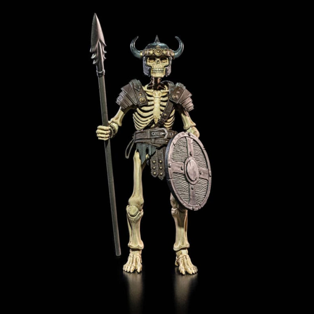 Skeleton raider mythic legions all stars. Vikenfell, que en su día fue un próspero asentamiento en el norte del reino, es ahora un lugar maldito, acechado por los restos óseos de los despiadados saqueadores que lo habitaron. Los supervivientes que huyeron de estas tierras hacia las frías tierras de bjorngar contaron la historia de un barco que regresó de una expedición condenada al fracaso en aguas del sur. Lo que viajaba en ese barco para ser desatado sobre vikenfell era la mismísima muerte. Ahora que necronominus ha regresado a mythoss, ha comenzado la segunda gran guerra. El señor de la muerte convoca a estos espectros para que se unan a su ejército de muertos vivientes en su marcha hacia la batalla final contra las legiones de la luz.