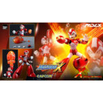 MEGA MAN FIGURA MDLX ROCKMAN X / MEGA MAN X (RISING FIRE VERSION). En el mundo futurista de Mega Man X, X es un legendario Maverick Hunter, a la vez máquina de combate y símbolo de esperanza. La versión «Rising Fire» hace referencia a una de sus habilidades especiales, obtenida durante el combate, y le proporciona una mejora visual ardiente junto con un mayor poder. Esta versión presenta a X en una llamativa paleta de colores rojos, que representa su dominio de las armas basadas en el fuego. Aunque el tono es más intenso, el diseño se mantiene fiel a su forma clásica: proporciones mecánicas limpias, armadura segmentada y una expresión decidida. Es una pieza imprescindible tanto para los fans de toda la vida como para los coleccionistas. La figura es totalmente articulada y viene con una serie de accesorios intercambiables: efectos de llamas, manos alternativas, expresiones faciales y piezas para los brazos. Destacan un gran efecto de proyectil de llamas y un brazo transformado. Cada pieza está cuidadosamente esculpida para que coincida con el estilo del juego, con un acabado fresco y detallado.