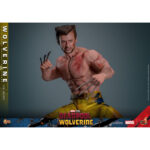 WOLVERINE (TVA JACKET VERSION) DEADPOOL & WOLVERINE MOVIE MASTERPIECE 1/6 HOT TOYS. Sumérgete en el universo Marvel con esta figura oficial de Lobezno (versión TVA Jacket), que mide aproximadamente 31 cm de altura. Diseñada por Hot Toys, esta excepcional pieza forma parte de la colección Movie Masterpiece, famosa por su meticuloso detalle y su impresionante realismo. Esta figura captura con precisión la apariencia de Wolverine tal y como aparece en la película «Deadpool 3». El rostro, detallado y meticulosamente esculpido, refleja la intensidad y la determinación del personaje. La parte superior del cuerpo, de silicona muscular sin costuras, desde el cuello hasta los brazos, añade un realismo sorprendente a la figura, haciendo visibles todos los músculos y venas. La figura viene con múltiples cabezas intercambiables con ojos móviles, lo que permite una multitud de expresiones y poses dinámicas. Accesorios y características incluidos: Caras intercambiables: la figura incluye varias cabezas intercambiables que permiten mostrar diferentes expresiones. Elige entre caras con mirada penetrante o expresiones más feroces, fieles al carácter de Lobezno. Traje y equipo: Wolverine viste su icónica chaqueta TVA y pantalones amarillos, con efectos de desgaste especialmente aplicados para añadir realismo. Hay dos estilos de chaqueta disponibles, con o sin mangas. Articulación y poses: gracias a sus múltiples puntos de articulación, la figura puede adoptar una gran variedad de poses dinámicas. También se incluyen las garras de adamantio características de Wolverine, así como una base ajustable temática con efectos de luz alimentados por USB.