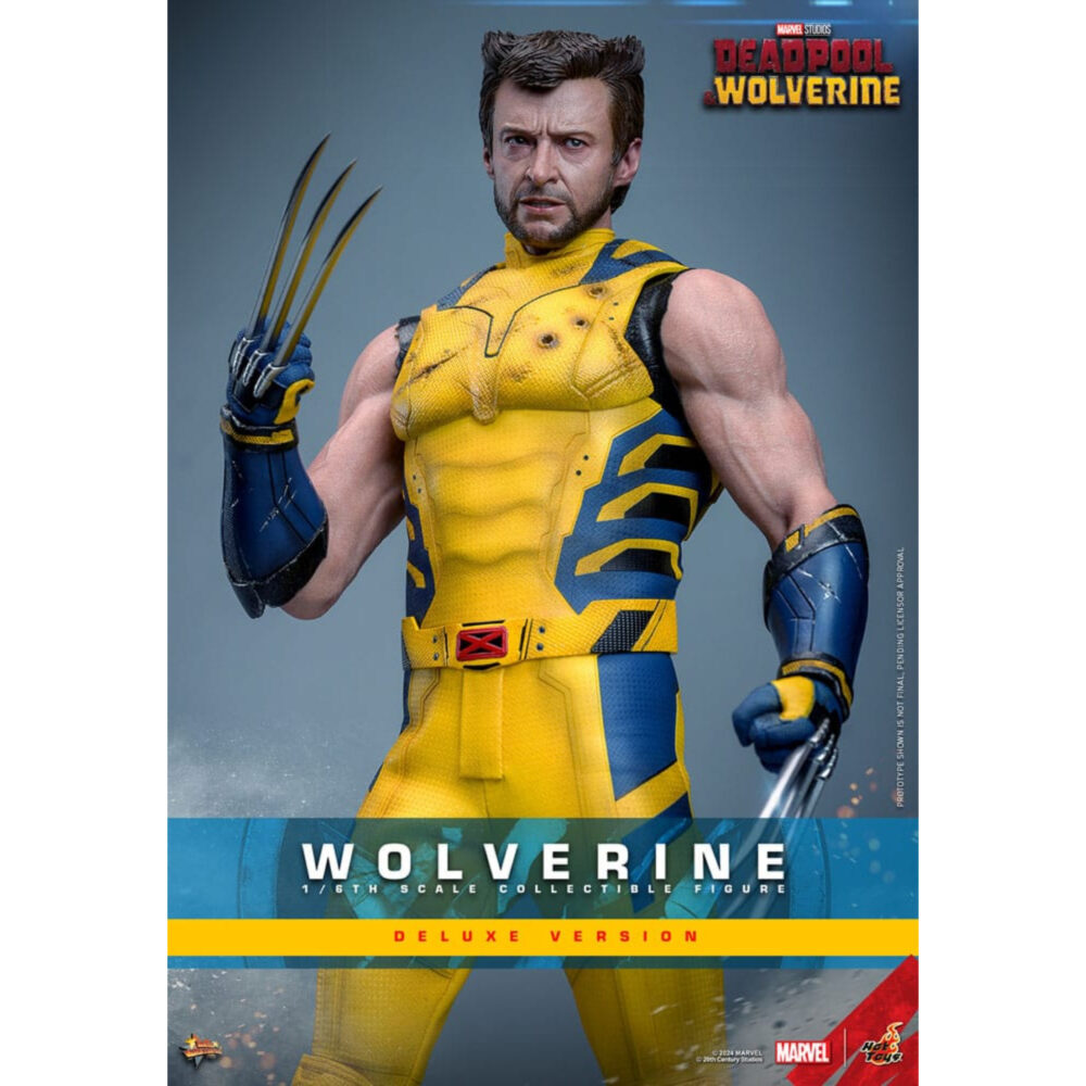 Wolverine (deluxe version) deadpool & wolverine movie masterpiece 1/6 hot toys. Descubre esta magnífica figura deluxe de wolverine, de la colección movie masterpiece de hot toys. Inspirada en la película «deadpool & wolverine», esta pieza es una auténtica obra maestra para cualquier coleccionista de productos derivados del universo marvel. Una fiel representación de wolverine la figura representa a wolverine con su icónico traje amarillo y azul, que recuerda los mejores momentos del universo x-men. La precisión de los detalles de esta figura a escala 1/6 es simplemente impresionante. Con una altura de 31 cm, esta figura captura a la perfección el aura intimidante y el carisma de logan, alias wolverine. Características y accesorios esta versión deluxe es especialmente rica en detalles y accesorios. La figura viene con varias cabezas intercambiables, incluida una con una máscara completa y otra sin máscara con los rasgos de hugh jackman, el icónico actor que interpreta a wolverine en el cine. Las cabezas cuentan con sistemas de globos oculares móviles para expresiones realistas. Además de las cabezas, esta figura incluye brazos intercambiables, garras desmontables y una armadura de combate desgastada. Los acabados de la ropa, las cicatrices y los detalles musculares son de una calidad excepcional, lo que permite a los fans recrear l wolverine, conocido como logan, es uno de los personajes más populares del universo marvel. Apareció por primera vez en los cómics de la década de 1970 y rápidamente se convirtió en un miembro crucial de los x-men. Su compleja historia, mezclada con dolor y redención, así como sus garras de adamantio y su rápido factor de curación, lo convierten en un personaje fascinante y formidable. En «deadpool & wolverine», logan sigue mostrando su resistencia y valentía ante el peligro, al tiempo que aporta una profundidad emocional que conmueve a los fans de todas las edades.