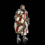 SIR ENOCH MYTHIC LEGIONS ALL STARS. Sir Enoch, miembro veterano de los Emisarios Templarios, ahora lidera a estos leales mensajeros como su comandante. Veterano de innumerables batallas, Sir Enoch nunca ha perdido su fe ni su propósito, y se complace en servir como mentor de los miembros más jóvenes de los Emisarios. El mayor honor de Sir Enoch fue encargarse de transmitir el mensaje del ascenso de Sir Gideon al liderazgo de la Orden, cabalgando por todos los rincones de Eathyross y anunciando un nuevo amanecer para esta heroica facción.