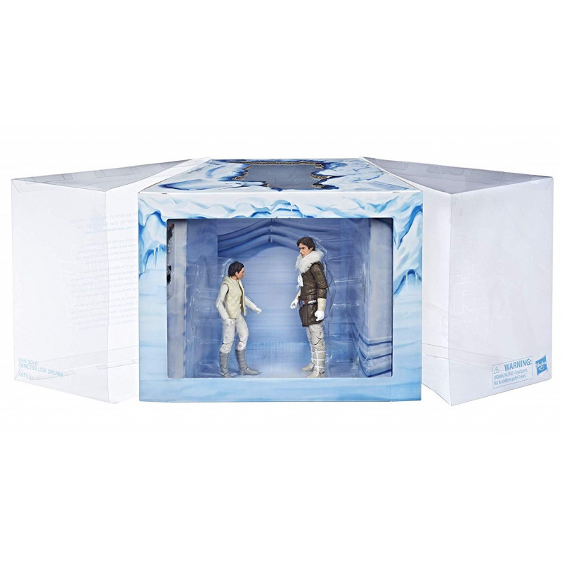 Figura de acción articulada de 16 cm del personaje DIORAMA PRINCESA LEIA & HAN SOLO BLACK SERIES STAR WARS