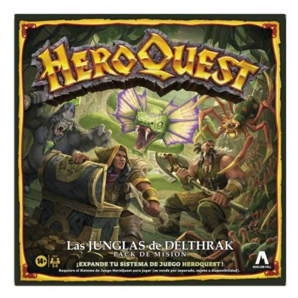 HEROQUEST PACK EXPANSIÓN LAS JUNGLAS DE DELTHRAK. Juego de mesa de 2 a 5 jugadores y de 60 a 90 minutos de duración.