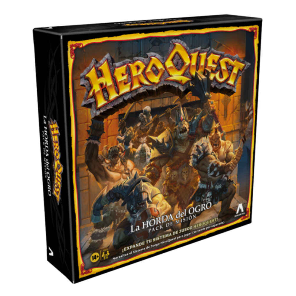 HEROQUEST PACK EXPANSIÓN LA HORA DEL OGRO. Juego de mesa de 2 a 5 jugadores y de 60 a 90 minutos de duración. A partir de 14 años.