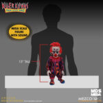 RUDY KILLER KLOWNS FROM OUTER SPACE MDS MEGA SCALE. a figura mide unos 38 cm de altura y cuenta con un cuerpo de PVC vestido con ropa de tela real.
