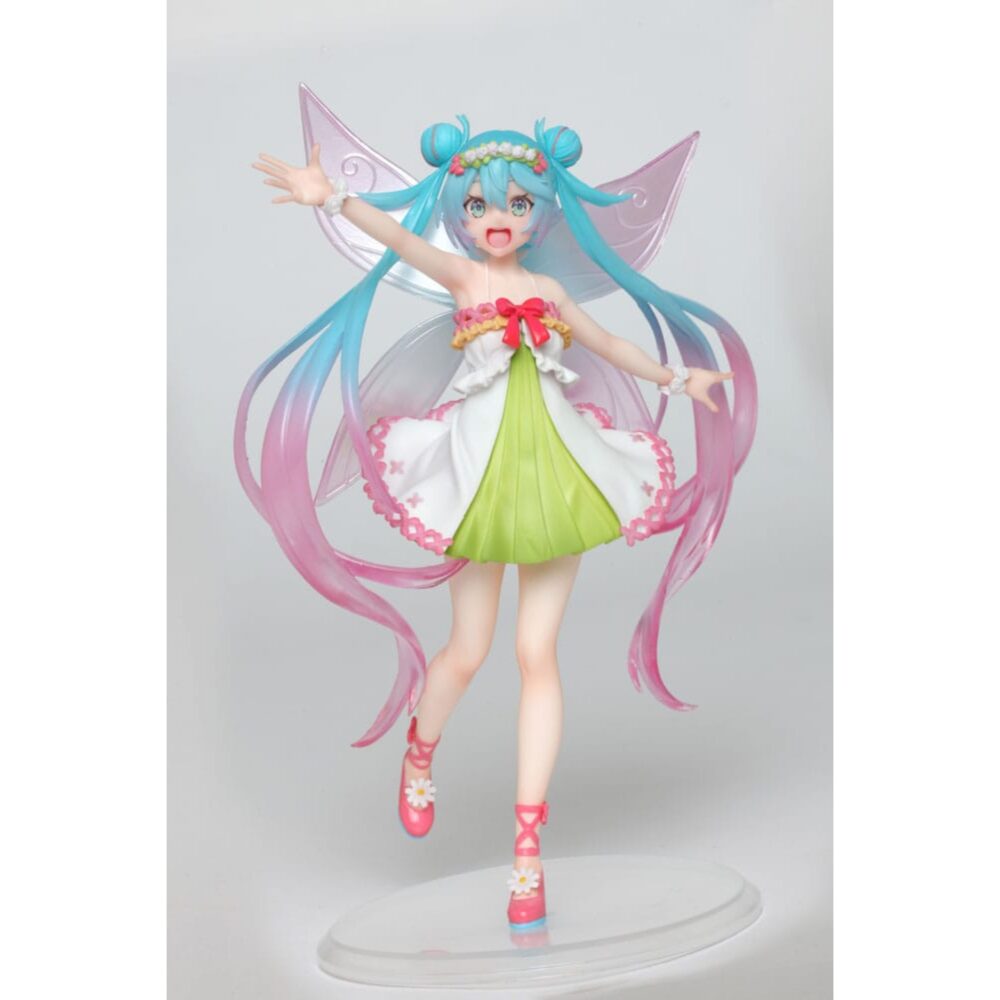 Hatsune miku 3rd season spring ver. Reissue. ¡la fantástica hatsune miku! Genial figura de hatsune mikue 3rd season spring ver. Esta figura mide 18 cms y ha sido fabricada por taito en pvc y abs de alta calidad. ¡dale un toque adorable a tu colección con esta figura hatsune miku 3rd season spring ver. Vocaloid!