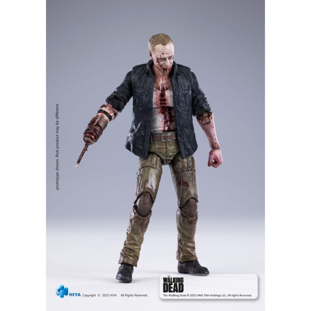 MERLE THE WALKING DEAD EXQUISITE MINI SERIES. Esta figura oficial mide unos 11 cm y muestra s Merle como un caminante