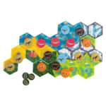 CASCADIA. Juego de mesa de 1 a 4 jugadores y de 30 a 45 minutos de duración.