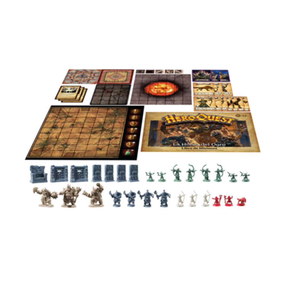 HEROQUEST PACK EXPANSIÓN LA HORA DEL OGRO. Juego de mesa de 2 a 5 jugadores y de 60 a 90 minutos de duración. A partir de 14 años.