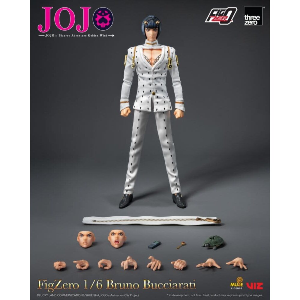 BRUNO BUCCIARATI JOJO'S BIZARRE ADVENTURE: GOLDEN WIND FIGURA FIGZERO. Con aproximadamente 30,8 cm de altura.