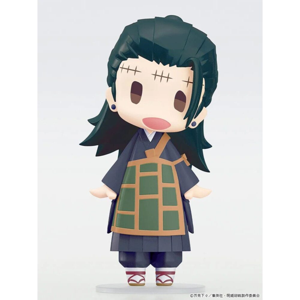 figura oficial de Suguru Geto fabricada en PVC, mide unos 10 cm de altura dentro de la línea HELLO! GOOD SMILE