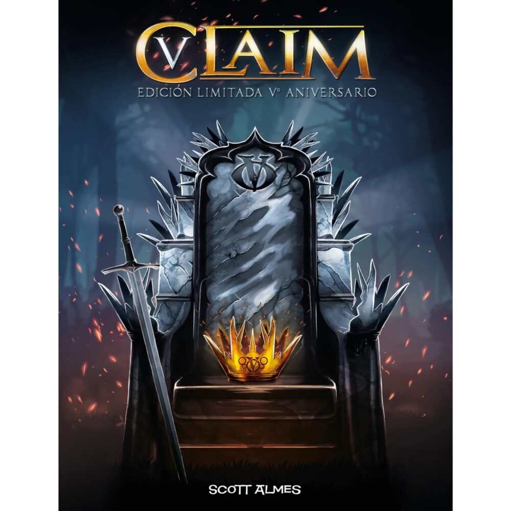 CLAIM V ANIVERSARIO EDICIÓN LIMITADA SD GAMES. Juego de mesa de 2 jugadores y de 25 a 35 minutos de duración.