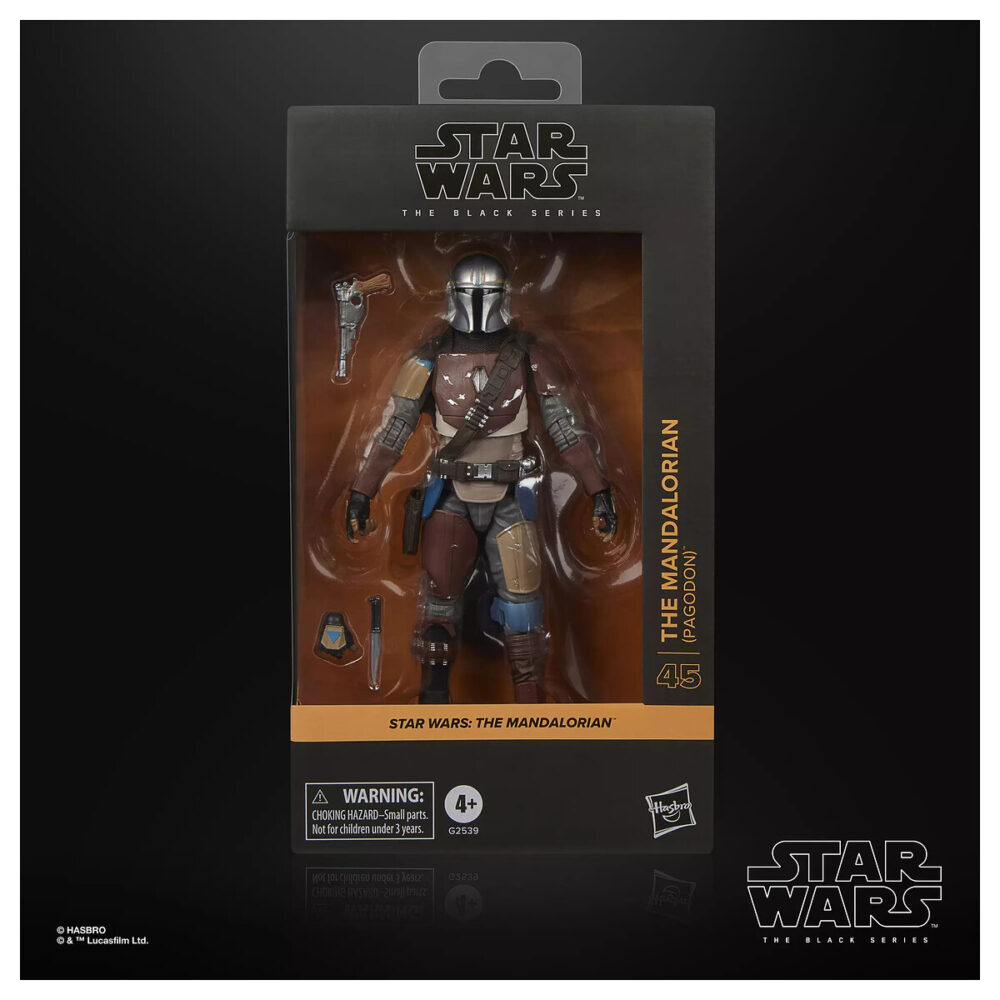 Hasbro suma a la colección Star Wars The Black Series esta figura de Din Djarin con el aspecto que lucía en el primer capítulo de la serie "Star Wars: The Mandalorian" al visitar el planeta Pagodon.