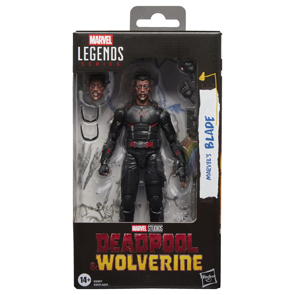 BLADE DEADPOOL & WOLVERINE MARVEL LEGENDS SERIES. Esta figura coleccionable de Marvel escala de 15 cm.