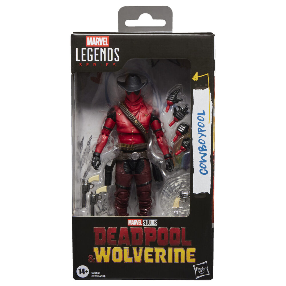 COWBOYPOOL DEADPOOL & WOLVERINE MARVEL LEGENDS SERIES. Esta figura Marvel coleccionable tiene una escala de 15 cm