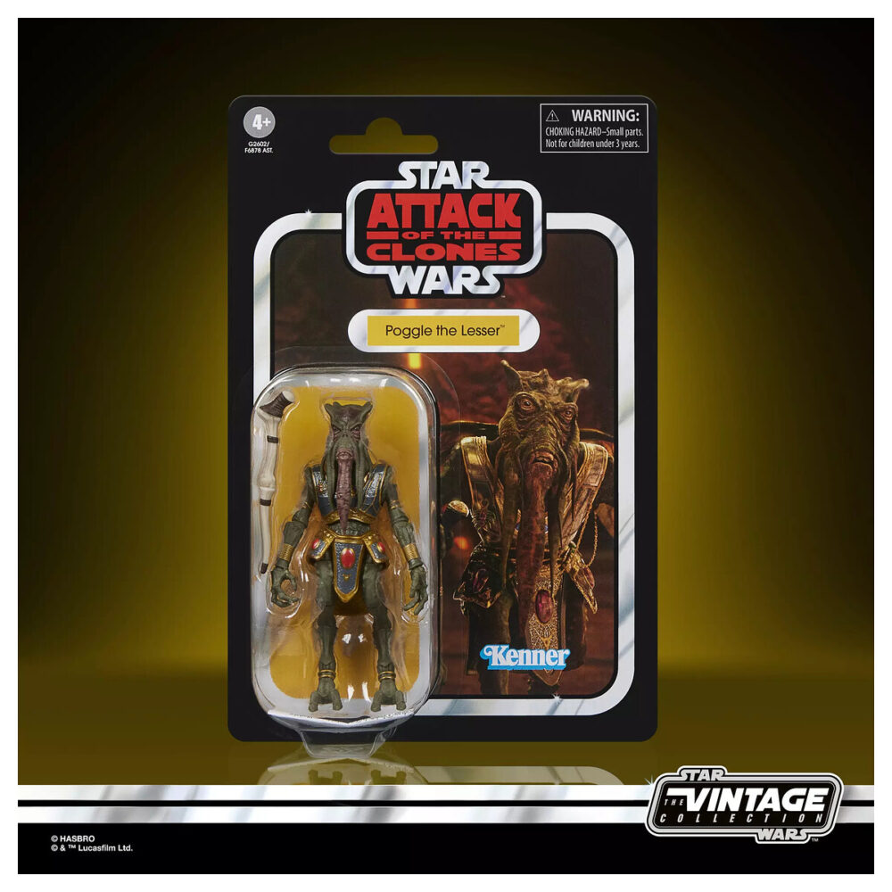 POGGLE THE LESSER VINTAGE COLLECTION STAR WARS ATTACK OF THE CLONES. Con una altura aproximada de 9,5 cm, presenta diseño y acabados premium fieles al filme.