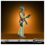 GREEDO VINTAGE COLLECTION STAR WARS A NEW HOPE. Con una altura de 9,5 cm, esta figura destaca por su diseño premium y detalles precisos que capturan al célebre rodiano.