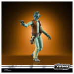 GREEDO VINTAGE COLLECTION STAR WARS A NEW HOPE. Con una altura de 9,5 cm, esta figura destaca por su diseño premium y detalles precisos que capturan al célebre rodiano.