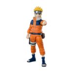 NARUTO UZUMAKI THE NO.1 MOST UNPREDICTABLE NINJA REISSUE S.H. FIGUARTS. mide alrededor de 135 mm y esta fabricado en PVC.