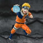 NARUTO UZUMAKI THE NO.1 MOST UNPREDICTABLE NINJA REISSUE S.H. FIGUARTS. mide alrededor de 135 mm y esta fabricado en PVC.