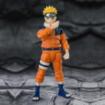 NARUTO UZUMAKI THE NO.1 MOST UNPREDICTABLE NINJA REISSUE S.H. FIGUARTS. mide alrededor de 135 mm y esta fabricado en PVC.
