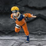 NARUTO UZUMAKI THE NO.1 MOST UNPREDICTABLE NINJA REISSUE S.H. FIGUARTS. mide alrededor de 135 mm y esta fabricado en PVC.