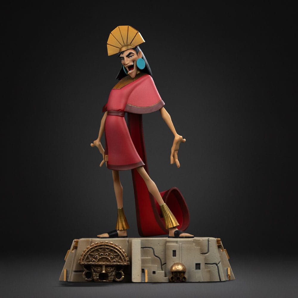 KUZKO EL EMPERADOR Y SUS LOCURAS ESTATUA ART SCALE 1/10. estatua oficial de Kuzco en resina de unos 22 cm de altura