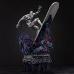 SILVER SURFER DELUXE MARVEL COMICS ESTATUA INFINITY GAUNTLET DIORAMA ART SCALE 1/10. una estatua de resina de unos 36 cm de altura