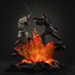ANAKIN VS OBI WAN STAR WARS ESTATUA DELUXE ART SCALE 1/10. figura oficial de resina de aproximadamente 34 cm de altura a escala 1/10, de la colección Art Scale de Iron Studios.