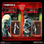 ART THE CLOWN & LITTLE PALE GIRL TERRIFIER 2 5 POINTS SET (2) MEZCO TOYS. figuras articuladas y altamente detalladas de Art el Payaso y a la Niña Pálida.