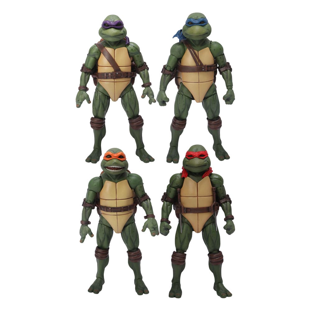 LAS TORTUGAS NINJA BOX SET FIGURAS 1/12 TEENAGE MUTANT NINJA TURTLES (1990 MOVIE) 15 cm.