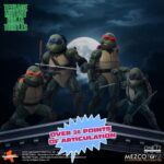 LAS TORTUGAS NINJA BOX SET FIGURAS 1/12 TEENAGE MUTANT NINJA TURTLES (1990 MOVIE) 15 cm. Este set oficial reúne a las cuatro tortugas, cada una de ellas con una altura de entre 14 y 15 cm