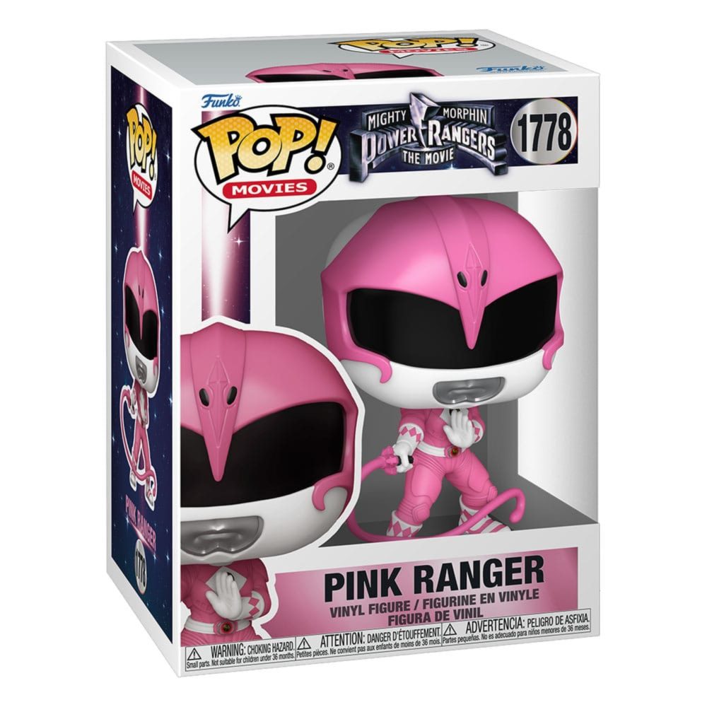 PINK RANGER POWER RANGERS THE MOVIE FUNKO POP. Figura de vinilo de la línea 'POP!', tamaño aprox. 9 cm.