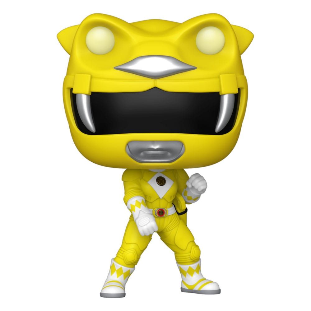 YELLOW RANGER (GITD) POWER RANGERS THE MOVIE FUNKO POP. Figura de vinilo de la línea 'POP!', tamaño aprox. 9 cm.