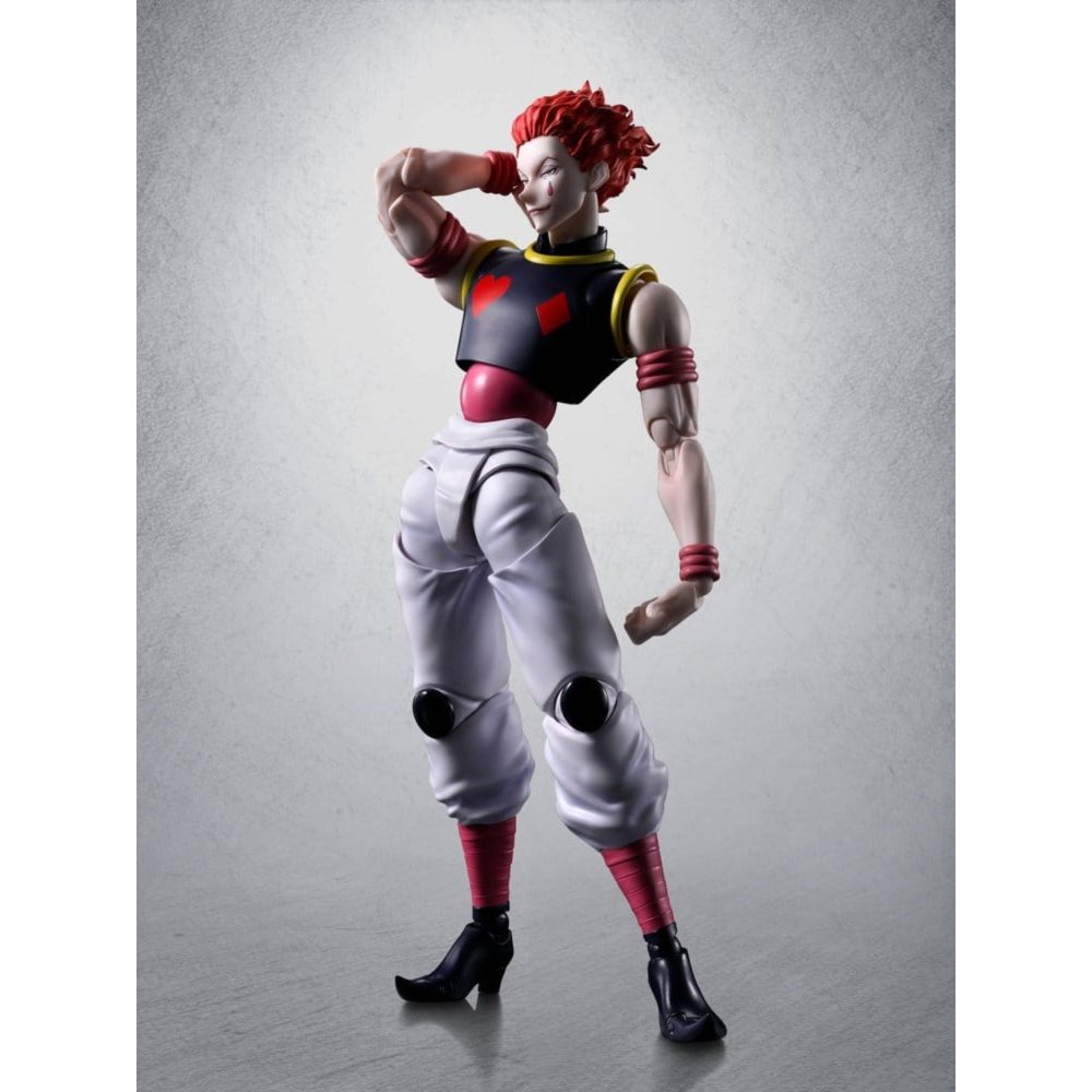 HISOKA HUNTER X HUNTER S.H. FIGUARTS. Figura articulada de la línea "S.H.Figuarts" con accesorios, tamaño aprox. 17 cm.