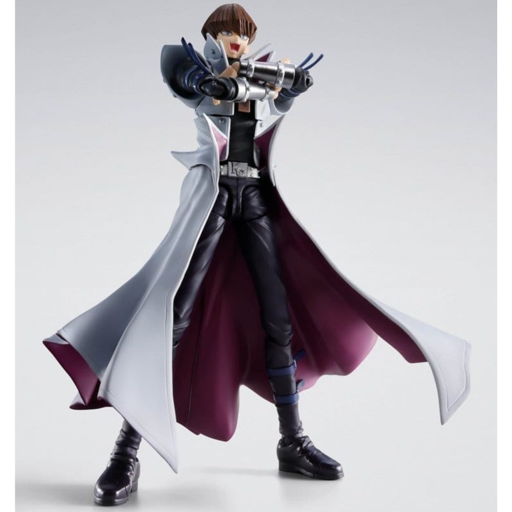 SETO KAIBA YU-GI-OH DUEL MONSTERS SH FIGUARTS. Figura articulada de la línea "S.H.Figuarts" con accesorios, tamaño aprox. 16 cm.