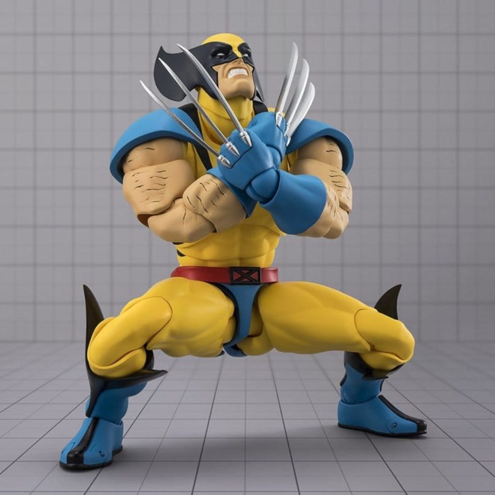 WOLVERINE GAMERVERSE MARVEL SH FIGUARTS.  Figura articulada de la línea "S.H.Figuarts" con accesorios, tamaño aprox. 15 cm.