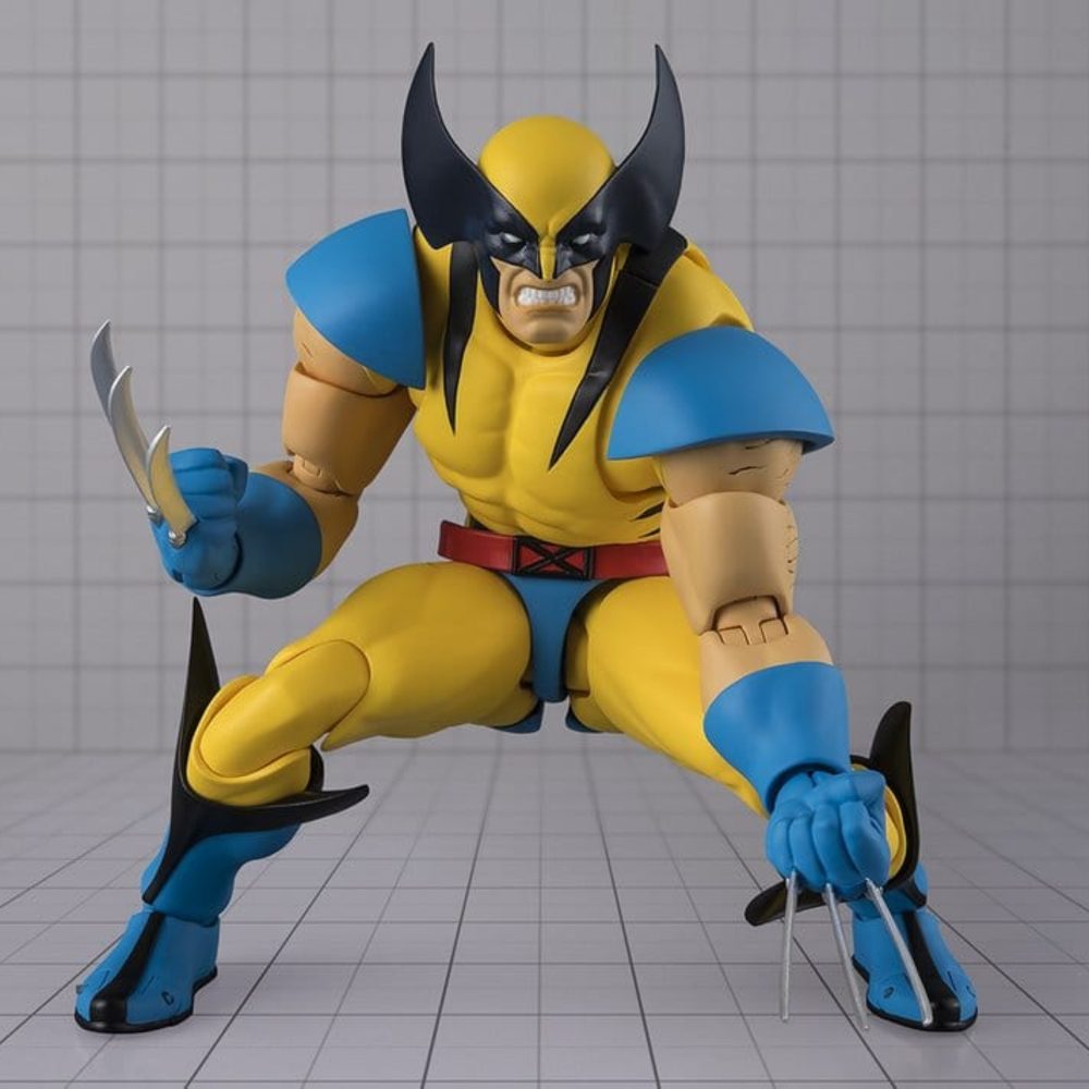 WOLVERINE GAMERVERSE MARVEL SH FIGUARTS.  Figura articulada de la línea "S.H.Figuarts" con accesorios, tamaño aprox. 15 cm.