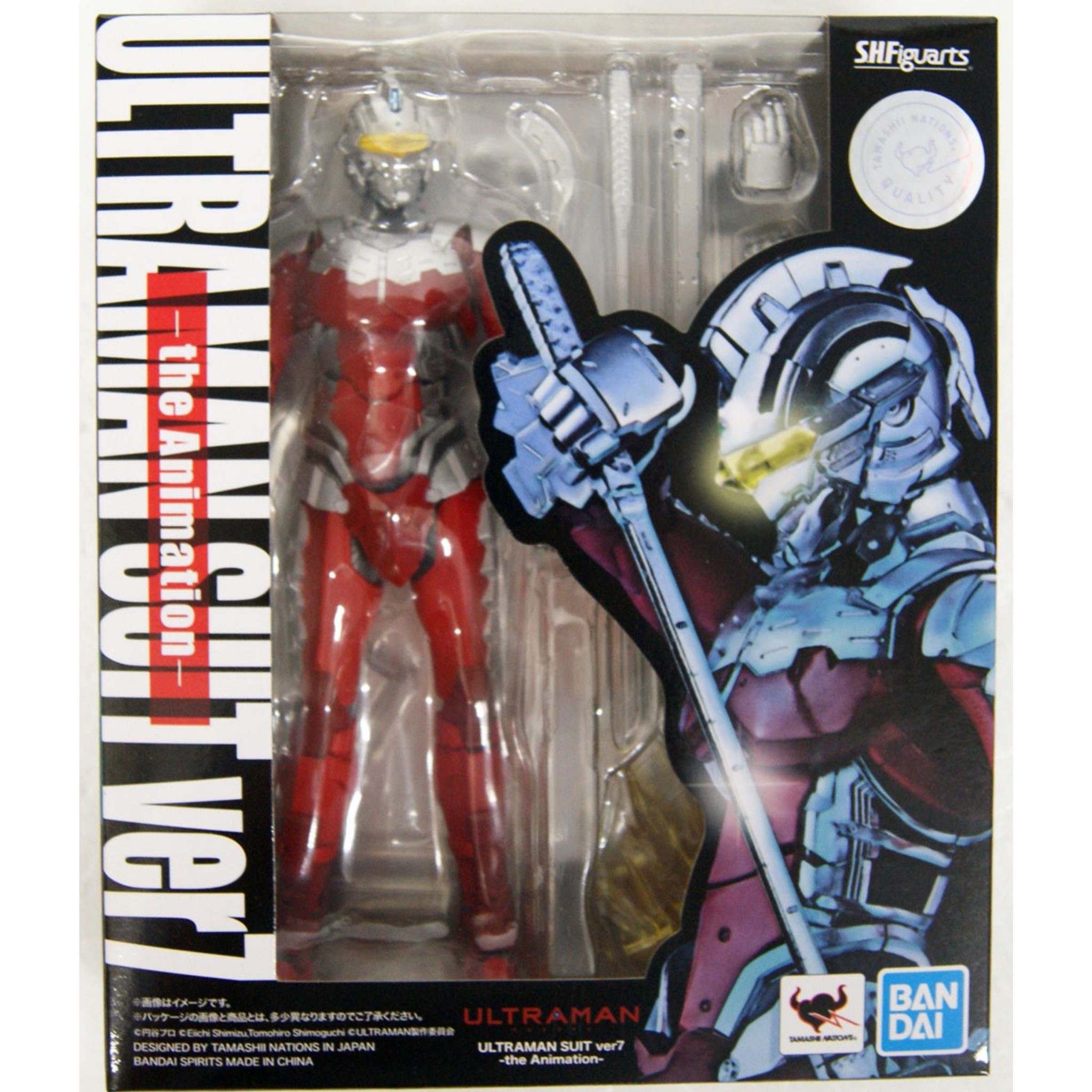 ULTRAMAN SUIT VER.7 THE ANIMATION ULTRAMAN NETFLIX S.H FIGUARTS ULTRAMAN SUIT VER.7 THE ANIMATION ULTRAMAN NETFLIX S.H FIGUARTS. Tamaño 16,50 cm, hecho de plástico. Basado en la serie animada de Netflix.